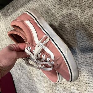 Vans Pink and White Women's Sneakers